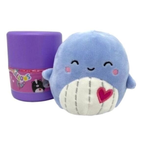 Squishmallow Samir the Whale Valentine Mystery Capsule 4” Plush - Picture 1 of 5